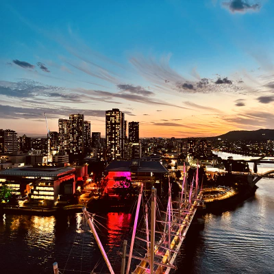 Riverfire Sunset